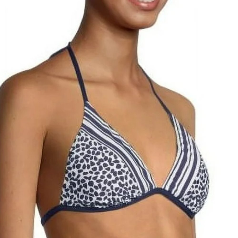 La Blanca Apulia Reversible Triangle Bikini Top Indigo Blue 10 - Picture 4 of 9